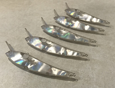 LOT OF 5 Luhr Jensen Power Minnow 4.5  BLANKS REFLECTOR PRISM Plug Lure NEW USA