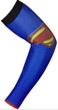 Baseball Basketball Superhero Sports Compression Dri-Fit Arm Sleeve Superman