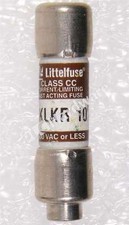 Littlefuse KLKR010 KLKR Series Class CC Fuse 10A 600V AC 300V DC Qty