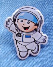 Pin Mainzelmännchen Astronaut Mondflug NASA