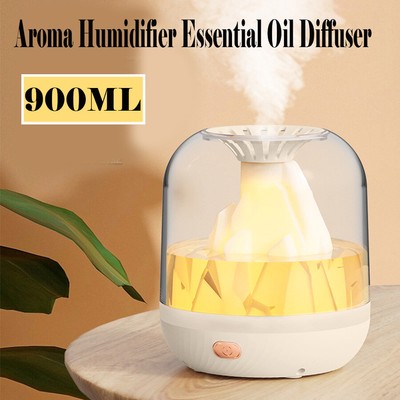 900ML Volcano Fire Aroma Diffuser,Essential Oil,Air Humidifier,3-position switch