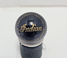 INDIAN MOTORCYCLES 1" BLACK GLASS 50th ANNIVERSARY 1901-1951 SHOOTER MARBLE