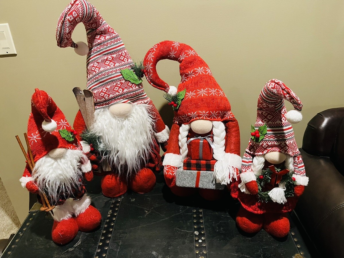 Plush Christmas Gnomes Set Of