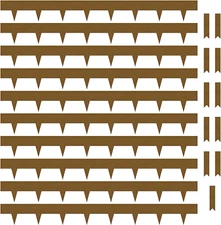 Garden 10-Pack Corten Steel Landscape Lawn Edging - 4.5In H Rust Patina Finish B