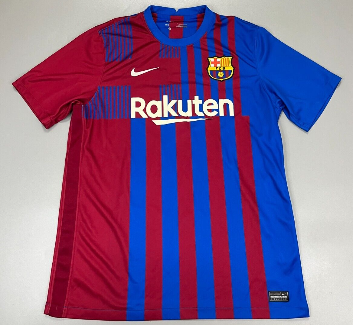 BARCELONA 21/22 HOME FOOTBALL SHIRT SOCCER JERSEY NIKE SIZE L