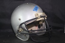 Casco de fútbol americano Schutt AiR IV usado juego juvenil original usado de colección plateado G