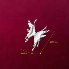 Fashion tribal Hand Miao silver DIY embedded butterfly ring 1piece