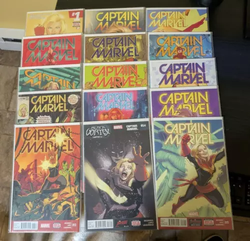 Captain Marvel 2014 #1-15 Marvel Comics Set