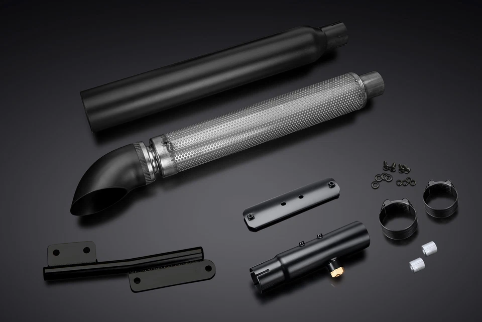 Silenciador deslizable deflector de salida de cerámica Yamaha XV950 Bolt 2014-21 Delkevic 21" Foto 4 de 4