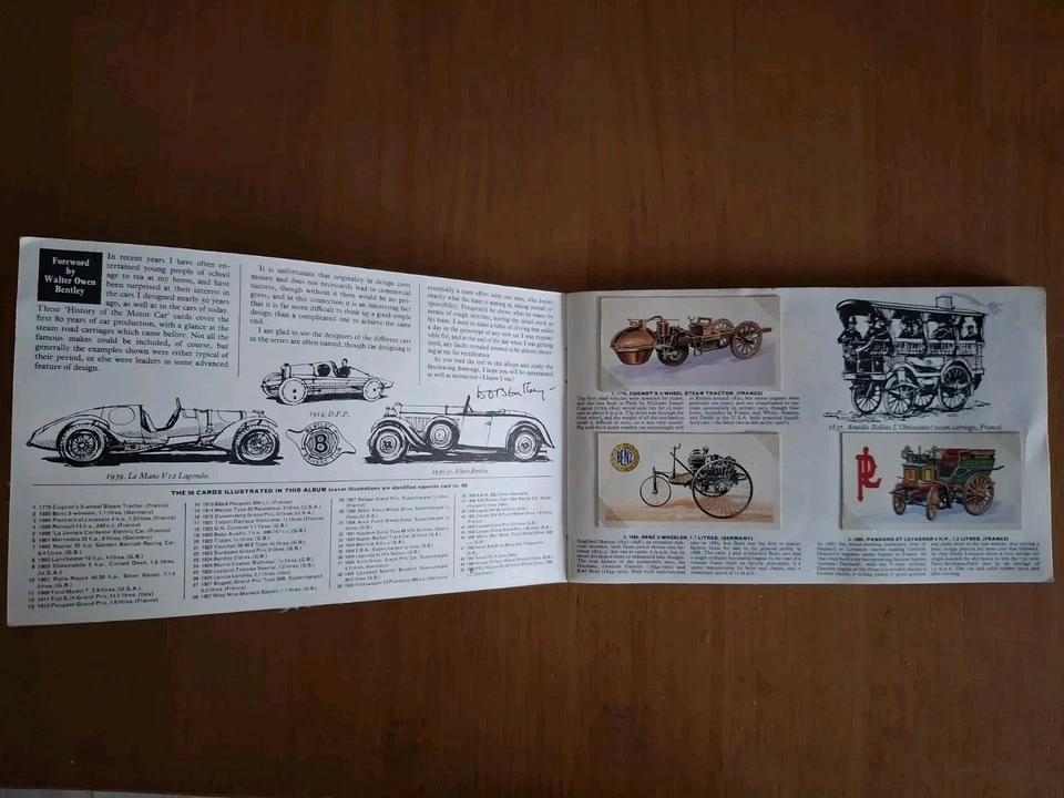Brooke Bond Picture Cards History Of The Motor Car Complete Album UK - Image 2 of 4