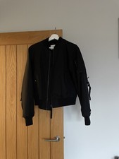 Helmut Lang Black Bomber Jacket Womens Size Small