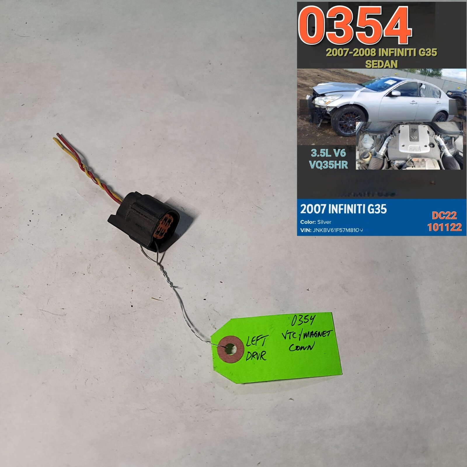 2007 Infiniti G35 Code P0462