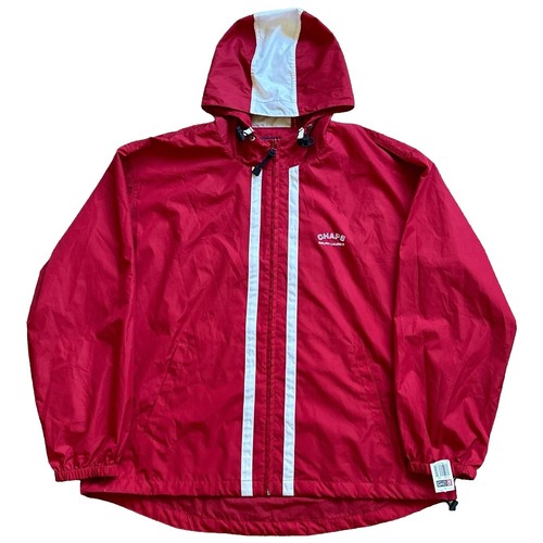 Vtg 80s Chaps Ralph Lauren Mens Large Nylon Jacket Windbreaker Red