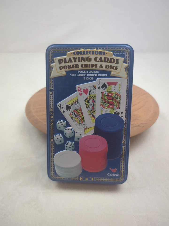 Collectors Playing Cards Porker Chips And Dice. Casino Jackpot Vagas Strip  - Image 2 of 4