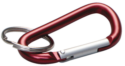 CooBigo 15 Sets Small Key Clip Paracord Lanyard Clips Key Hook with Ring, 1¼ inch Metal Small Carabiner Clip Keychain Mini for Men Car Keys - Black