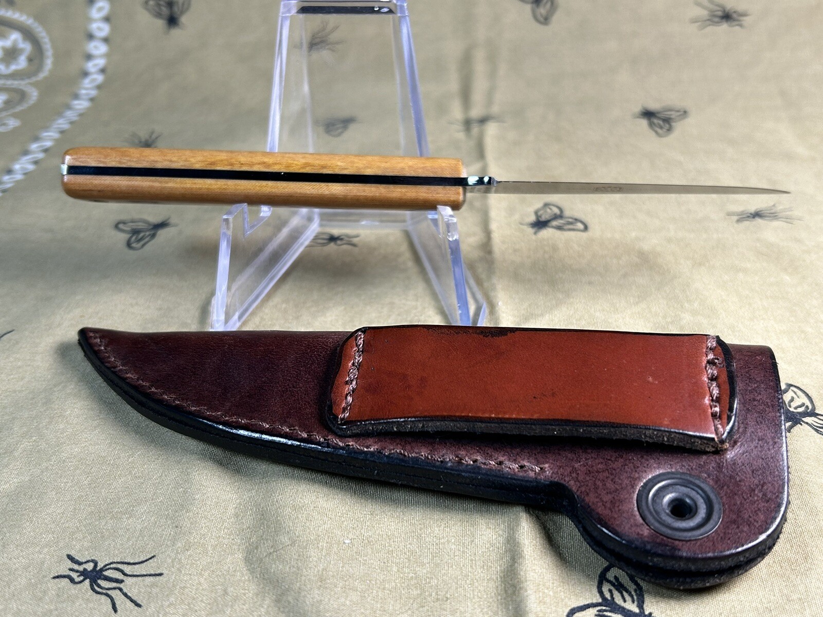 Great Easter Cutlery GEC Beeswax Micarta H208 Muskrat Knife W/ Sheath H20822 🔥 eBay