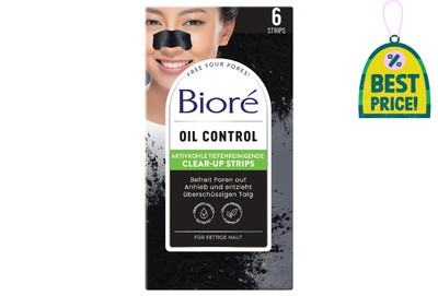 Bioré 6 Deep Cleansing Activated Carbon Clear-Up Strips 1 x 6 Nose Strips