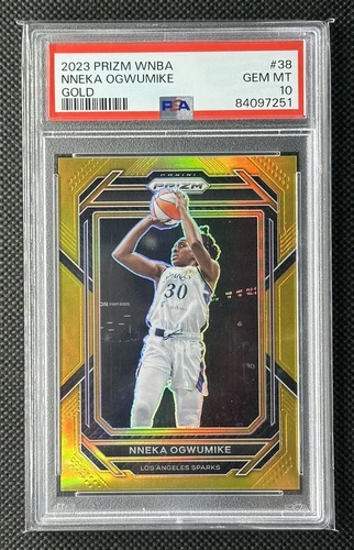2023 Panini Prizm WNBA Nneka Ogwumike #38 Gold Prizm /10 PSA 10