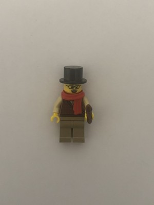 Used LEGO City Minifigure - Top Hat Tom (hol249) Set 60303 Advent Calendar 