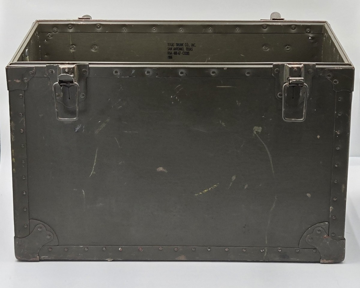 1967 Vietnam US Military Large Field Office Trunk Texas Trunk Co
