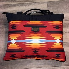 Pendleton Outdoor Packable Carry Bag Blanket 60x72 Red Aztec Southwest Design