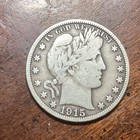 1915 D Barber Half Dollar Fine Original Rare Coin