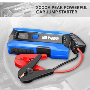Multifonctions 15000mAh Power Bank Véhicule Batterie Booster Jump Starter Bleu