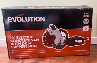 R300DCT Evolution 12  Inch Electric Concrete Saw With Dust Suppression