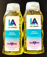 LA Looks Hair Gel Styling Mega Shaper Level 9 Hold Alcohol Free Humidity-Free