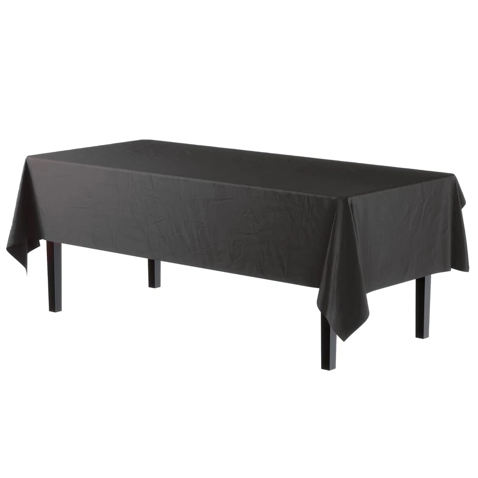 Premium Black table cover 54" x 108" (Pack of 12) - Image 2 of 4
