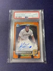 2025 Bowman Chrome Konnor Griffin Orange Mojo Refractor Auto /25  PSA 10 Pirates