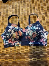 NWOT Multicolor Catherines Wireless Back Hook Full Coverage Smooth Bra Size 52D