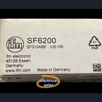 IFM EFECTOR SF6200 SFG10ABB FLOW SENSOR D10 PROCESS CONNECTION STOCK H1280A