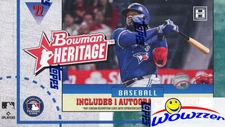 2022 Bowman Heritage Baseball MASSIVE Factory Sealed HOBBY Box-AUTOGRAPH