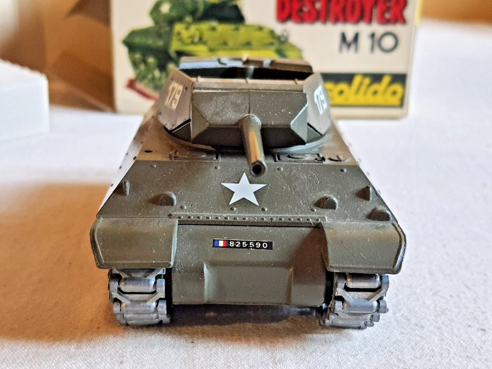 SOLIDO MILITAIRE DESTROYER M 10 N° 232 BOITE 1972 ARMEE AMERICAINE D DAY WW2 - Photo 3/4
