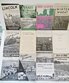 Lot of 12 Vintage 1940's University of Illinois Agricultural Circulars Booklets