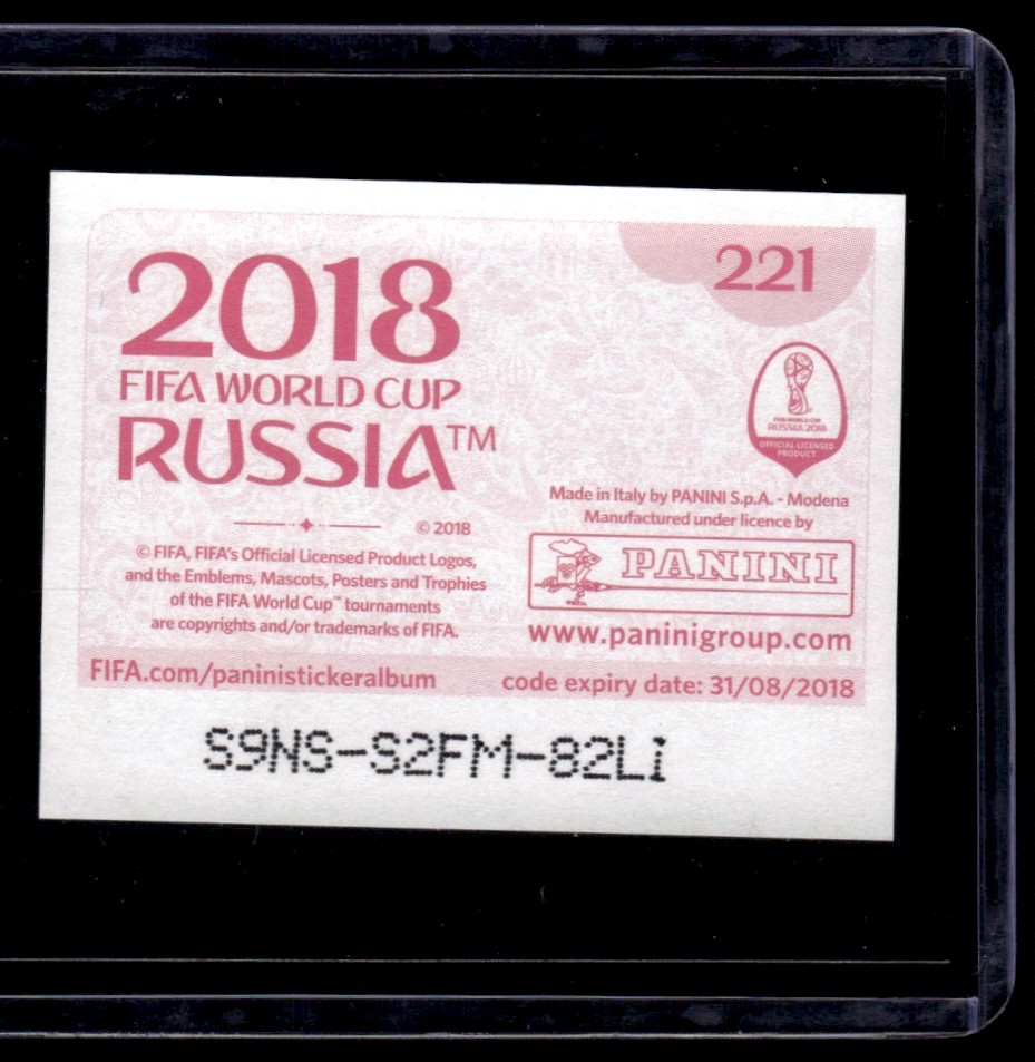 TEAM PHOTO PERU 2018 PANINI FIFA WORLD CUP RUSSIA PERU #221 STICKER view 2