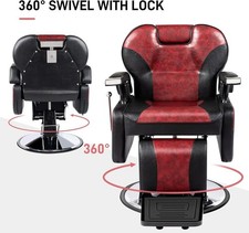 Hydraulic Barber Chair Recline Hairdresser Chair Beauty Salon Spa Tattoo Styling