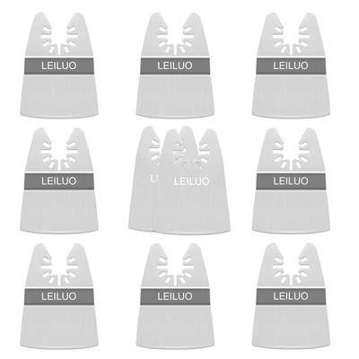 10 Pack Oscillating Tool Blade 8 Rigid and 2 Flexible Multitool Scraper Blades