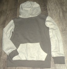 SONOMA Color Block HOODIE Boys GRAY Sweatshirt Size Med SUPERSOFT