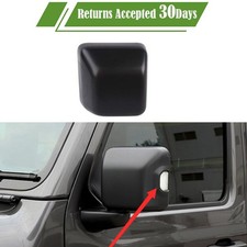 Black Right side view Mirror Cover Trim Shell For Jeep Wrangler 2018+ JL JT