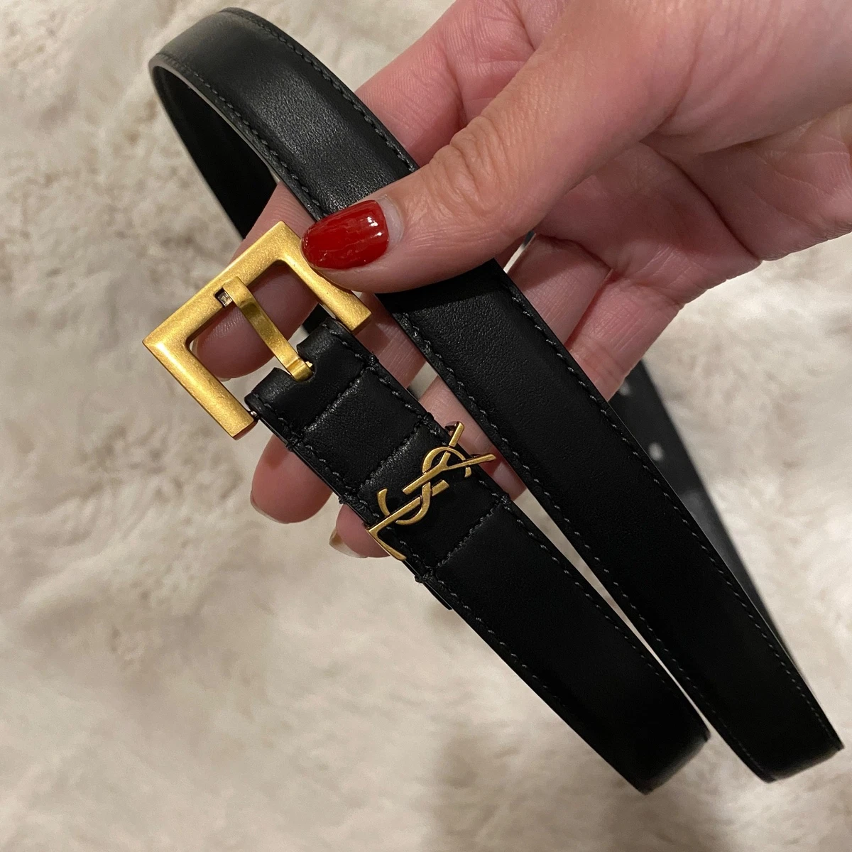 小物 saint laurent paris belt ysl SAINT LAURENT Cassandre leather belt | NET-A-PORTER
