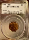 1909-VDB LINCOLN 1C MS66 RD