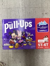 Huggies Pull-Ups Plus Training Pants Unisex, Size 5T - 6T 46-60 lbs , 84-count