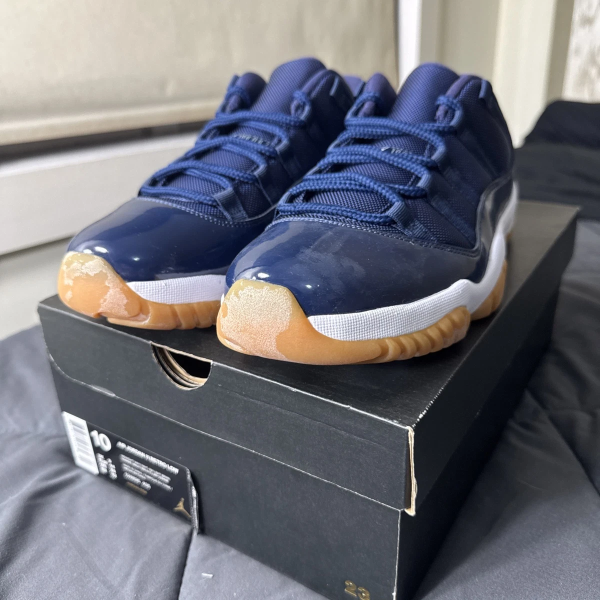 Jordan 11 Retro Low Navy Gum | eBay