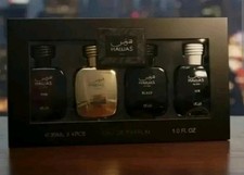 Rasasi Hawas 4-Piece Men  s EDP Gift Set 30ml x4 Fire, Elixir, Black, Ice