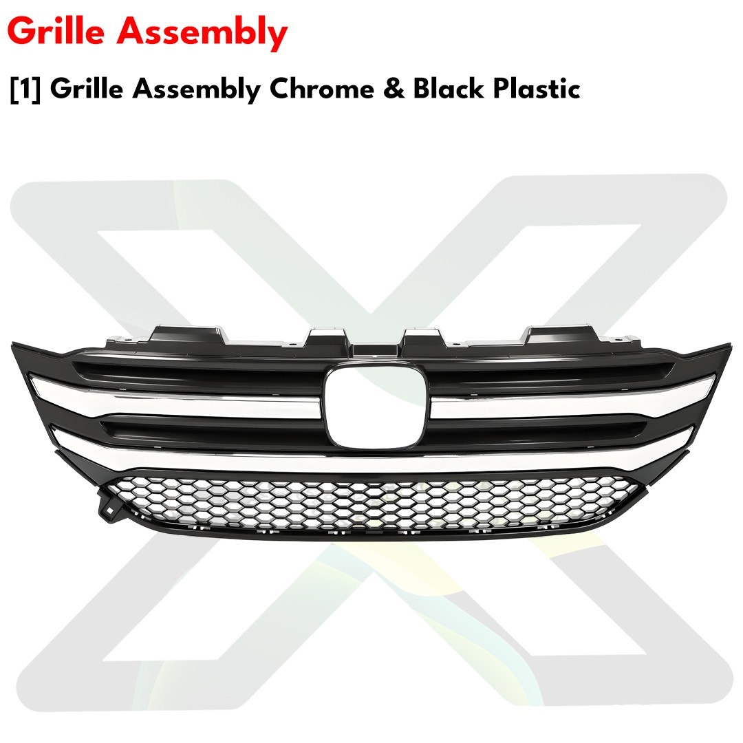 Front Bumper Cover Primed Plastic & Headlights Kit For 2016-2018 Honda Pilot