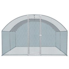 13 x 10 ft Large Metal Chicken Coop, Walk-in Poultry Cage Chicken Hen Run House