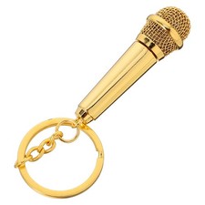  Gioielli Per Microfono Portachiavi Musica Musicale Keeychain Sospensione