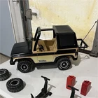 Tonka Pressed Steel Plastic Car Black Beige with Accessories